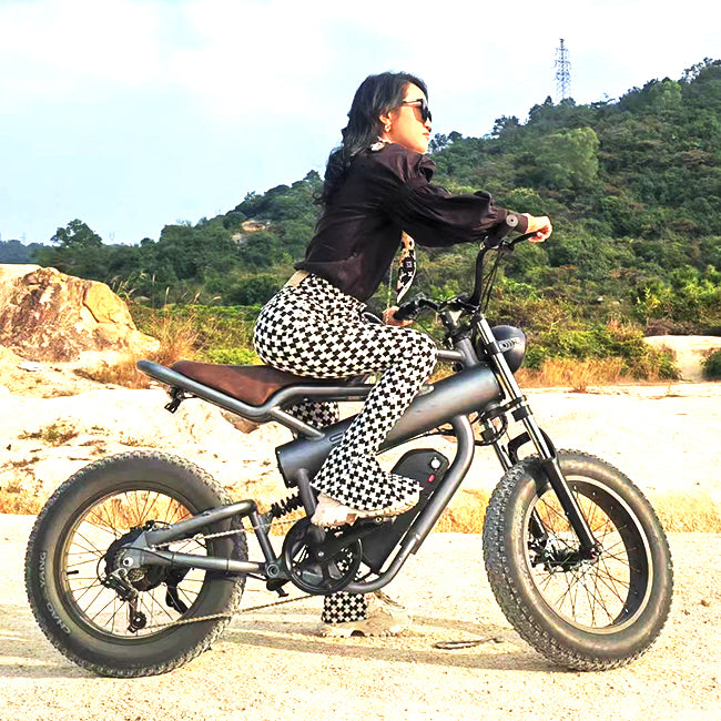 SUINIU N20 Fat Tire MTB Electric Bicycle 48V 1000W Motor 20AH Dual Battery Full Suspension Electric Mountain Bike Ebike