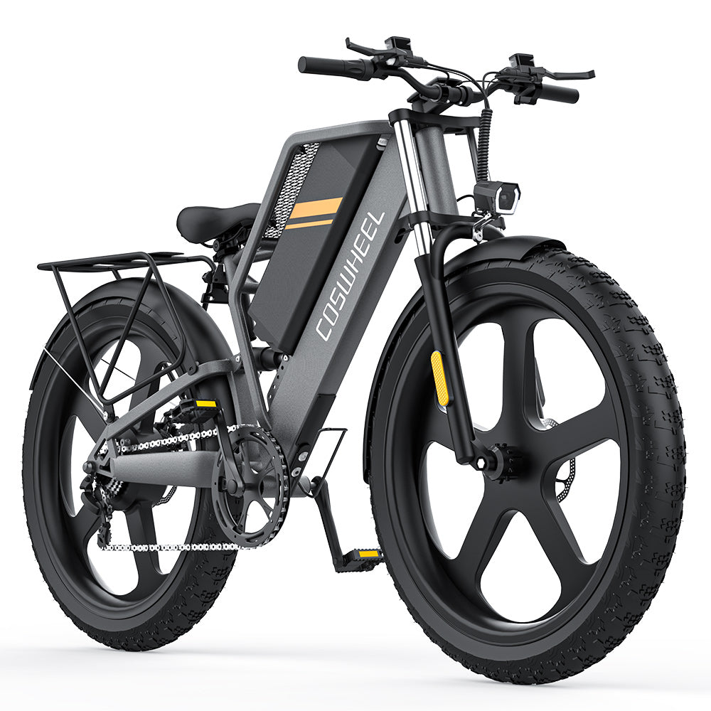 COSWHEEL 2025 Newly Designed Pro  2000W motor(Peak) Full Suspension 26 Inch Fat Tyre Electric Bike e-bike