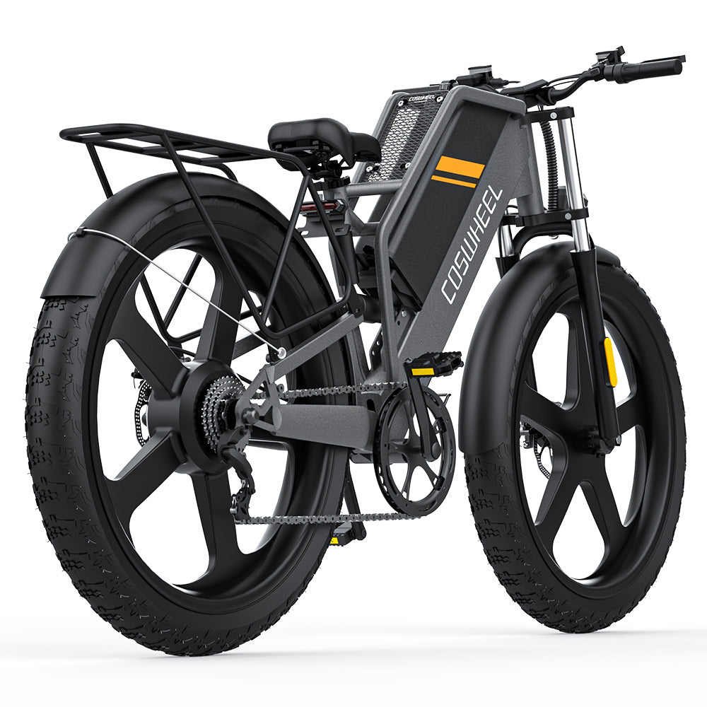 COSWHEEL 2025 Newly Designed Pro  2000W motor(Peak) Full Suspension 26 Inch Fat Tyre Electric Bike e-bike
