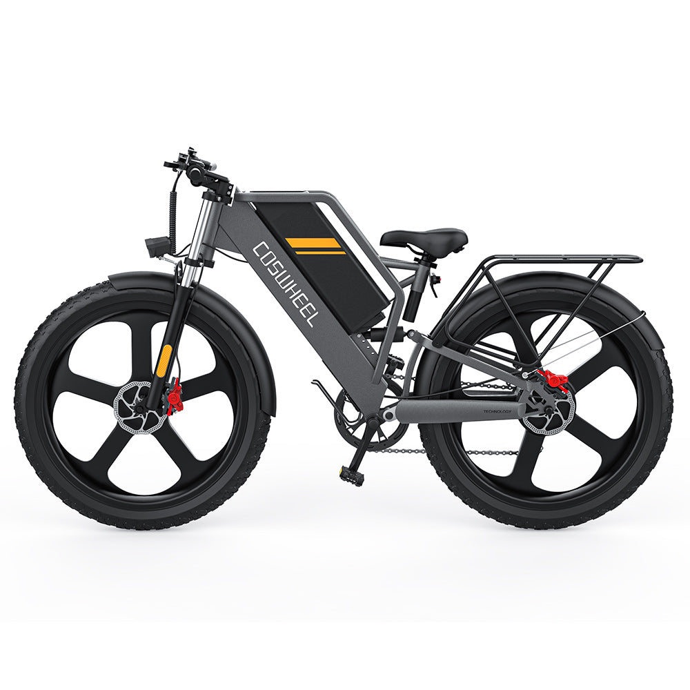 COSWHEEL 2025 Newly Designed Pro  2000W motor(Peak) Full Suspension 26 Inch Fat Tyre Electric Bike e-bike