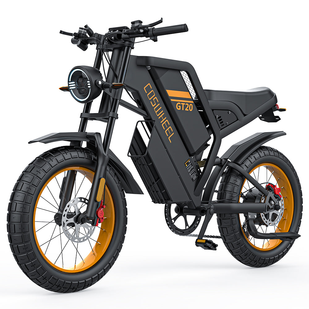 COSWHEEL GT20 Ebike orque 80N.m, can climb 30 degrees slope, fat tire motorcycle ebike