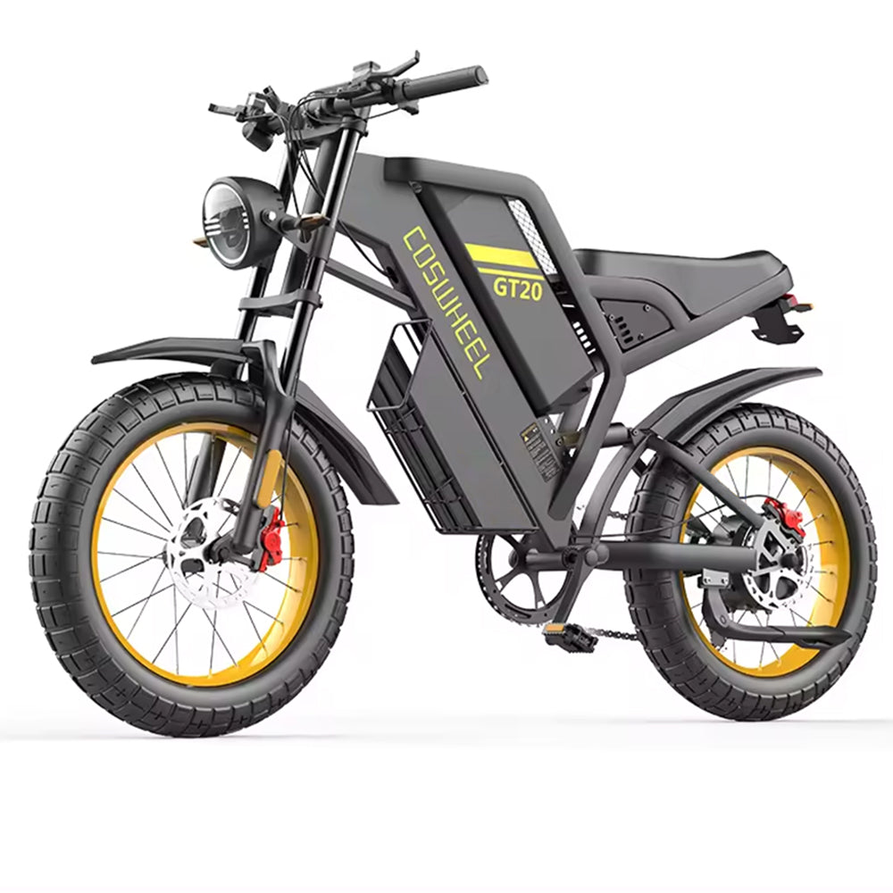 COSWHEEL GT20 Ebike orque 80N.m, can climb 30 degrees slope, fat tire motorcycle ebike
